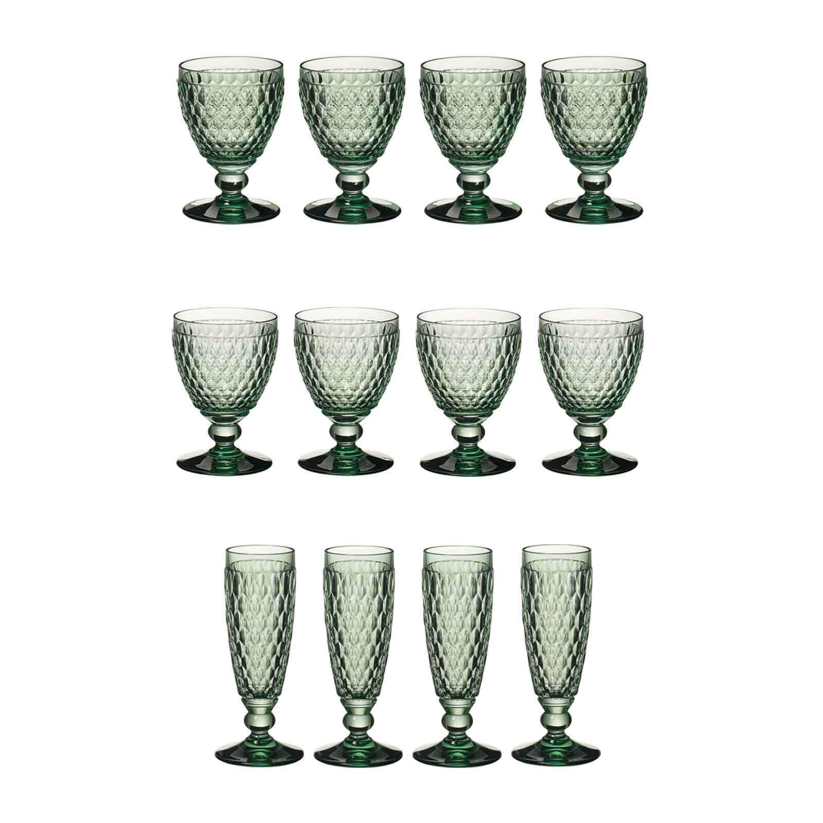 WASSER-, WEIN- UND SEKTGLÄSER Boston Coloured Grün 12er Set - Grün, Glas - Villeroy & Boch