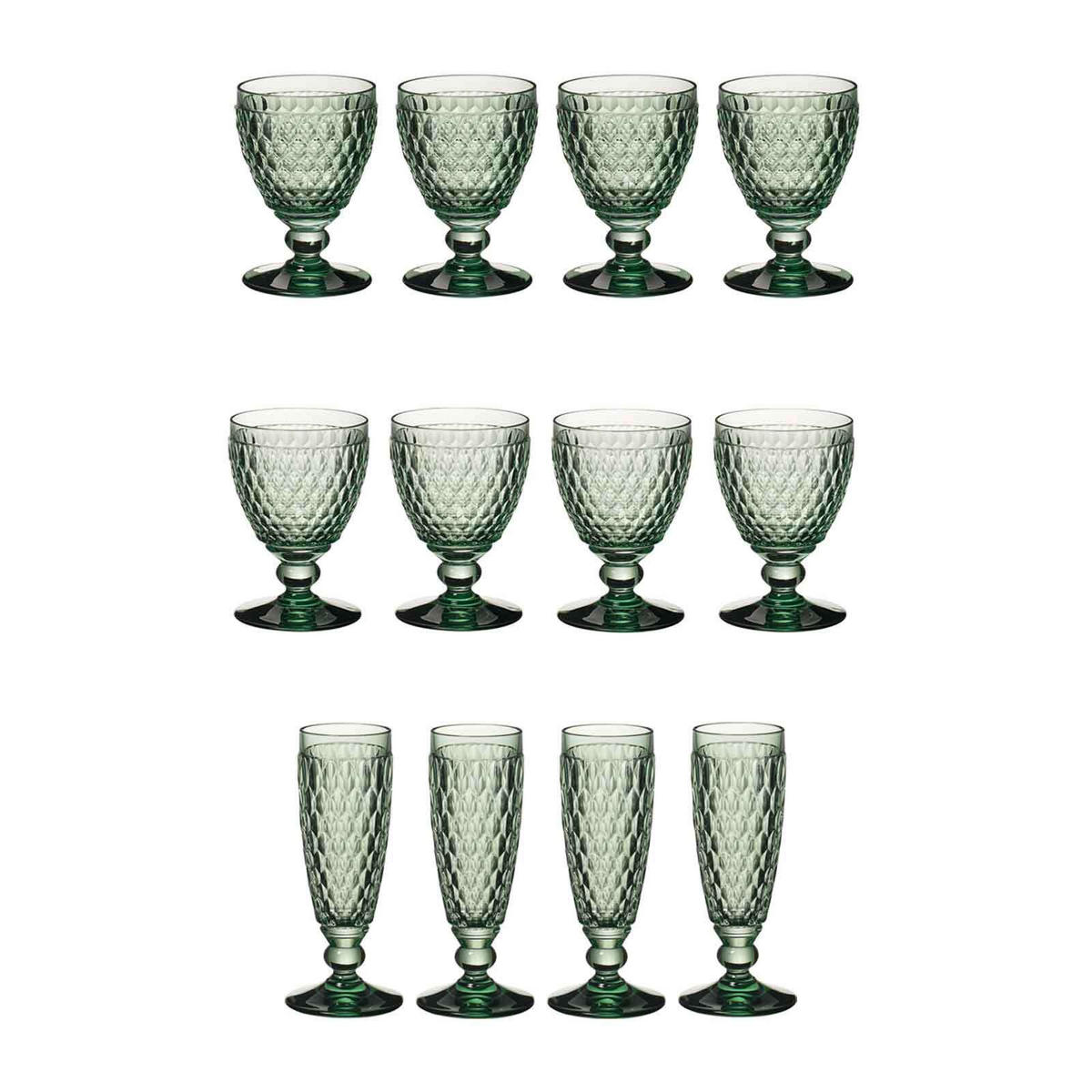 WASSER-, WEIN- UND SEKTGLÄSER Boston Coloured Grün 12er Set - Grün, Glas - Villeroy & Boch