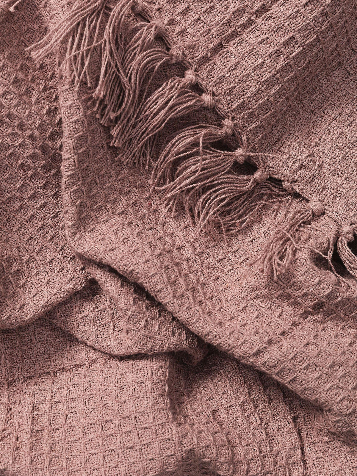 BAUMWOLLDECKE Amalia Rosa 125x150 cm - Rosa, Textil (125/150cm) - benuta Pure