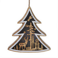 WEIHNACHTSDEKORATION 12 cm - Beige, Holz (2.5/12/12cm) - Home Styling Collection