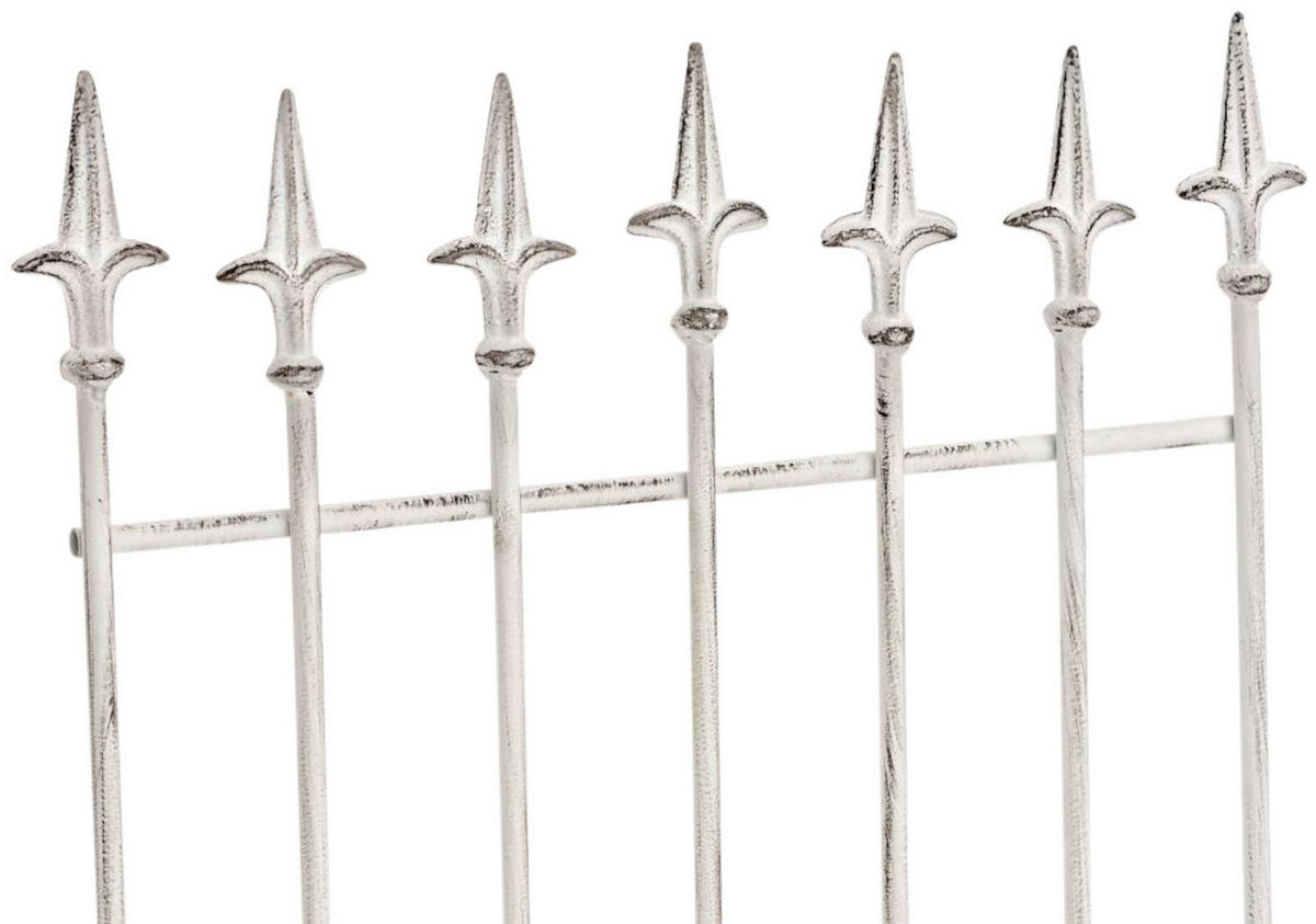 RANKGITTER 2er Set Metall antik weiß - Weiß, Metall (50/100/0.7cm) - CLP