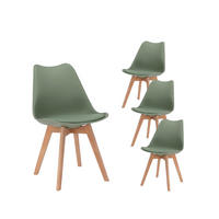 GARTENSTUHL Kler Grün 48 cm x 82 cm 4er-Set - Grün, Kunststoff (48/82/57cm) - Klast Home