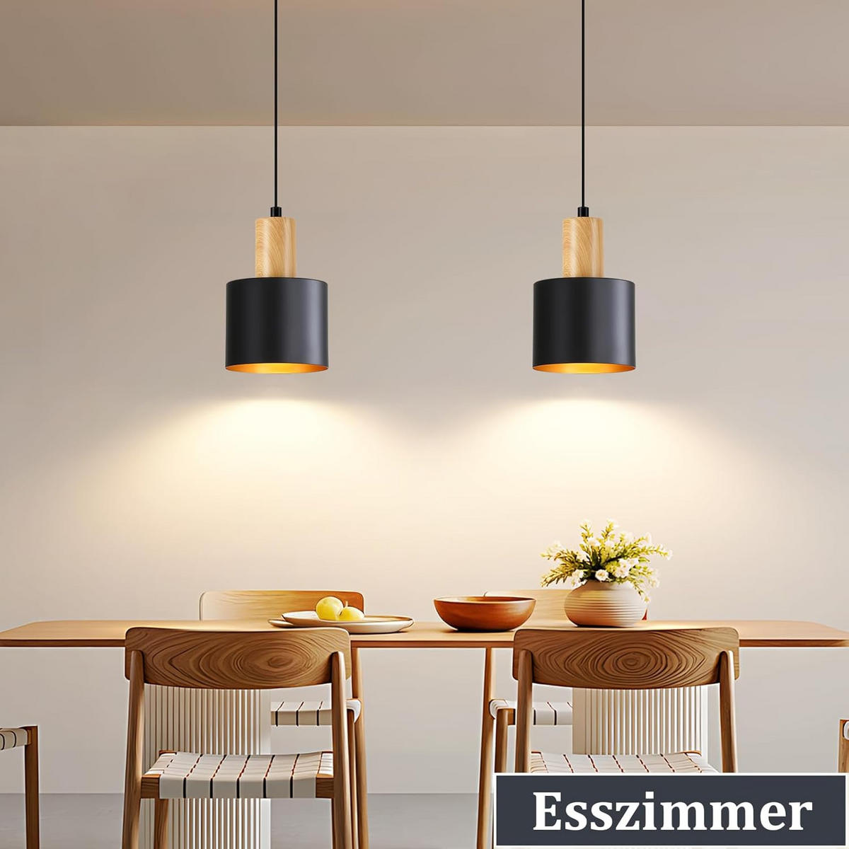 LED PENDELLEUCHTE COHEN Ⅲ 12/12/174 cm - Schwarz, Metall (12/12/174cm) - Nettlife