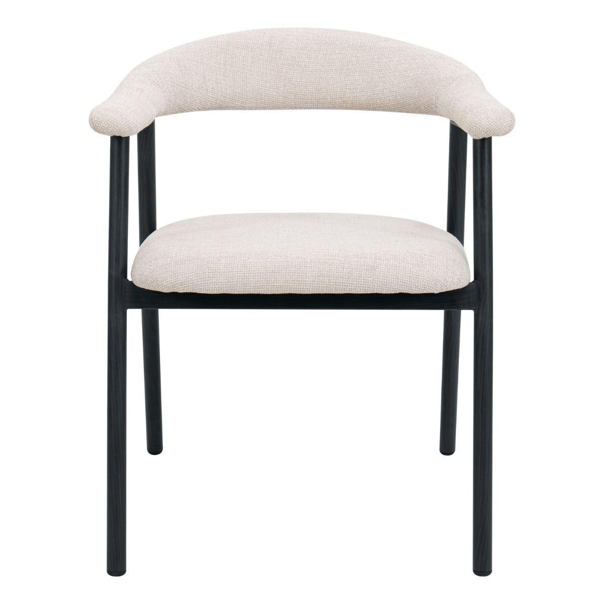 ESSZIMMERSTUHL 2er Set aus Stoff, beige - Beige, Textil (56/76/54cm) - Giga Meubel