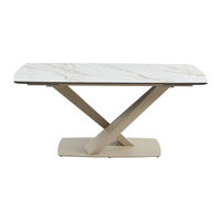 ESSTISCH - 6 Personen, 8 Personen, 10 Personen - Keramik, Glas - Beige, Weiß - MALATA - Beige/Weiß, Glas/Keramik (90/220/76cm) - Vente-Unique