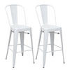 BARHOCKER METALL Weiß 2er-Set - Weiß, Metall (50/117/45cm) - MCW