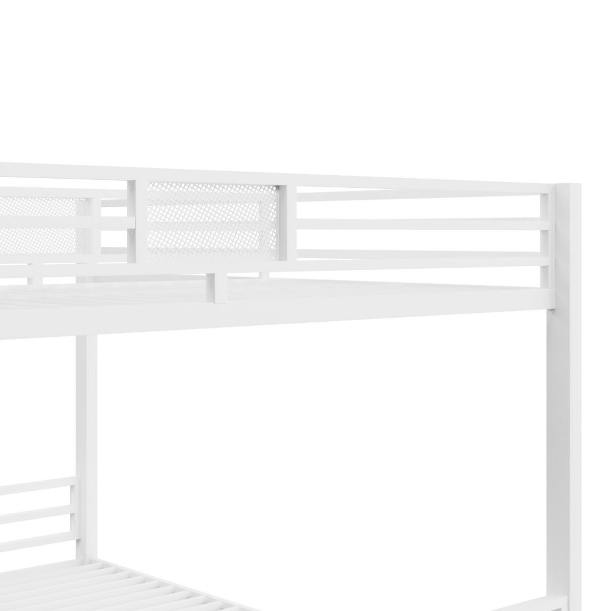 ETAGENBETT Metall Weiß - Weiß, Metall - Raumix