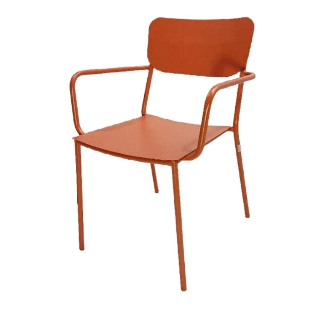 LOUNGESESSEL, Metall,55*57*81cm,Rotbraun - Braun, Metall (57/81/55cm)