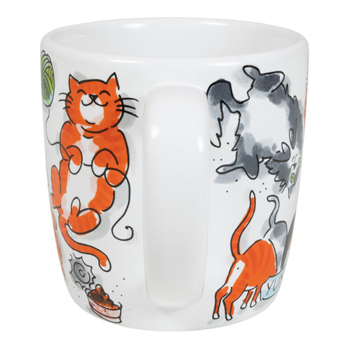 CAPPUCCINO-BECHER Katzen in Bunt - 500 ml - Multicolor, Keramik (0.5L) - Blond Amsterdam