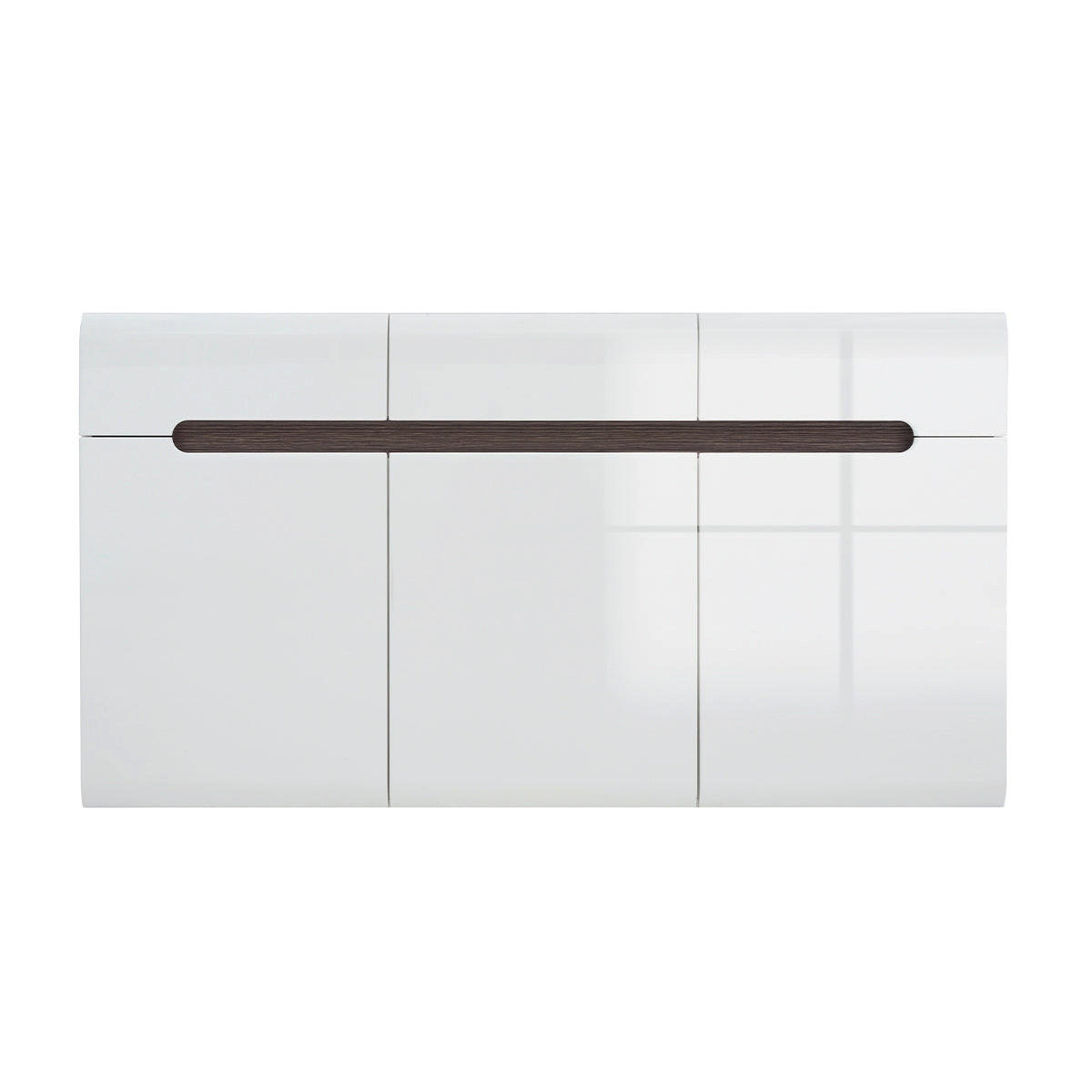KOMODA Darrel Bela - bela, leseni material (150/84/41cm) - Petits-meubles