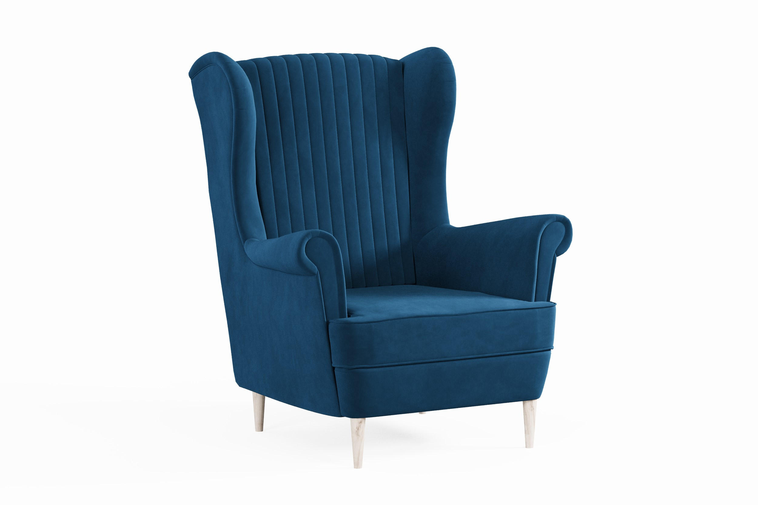 OHRENSESSEL - Sessel Comfy - Blau - Blau, Holzwerkstoff (83/103/95cm) - Möblo