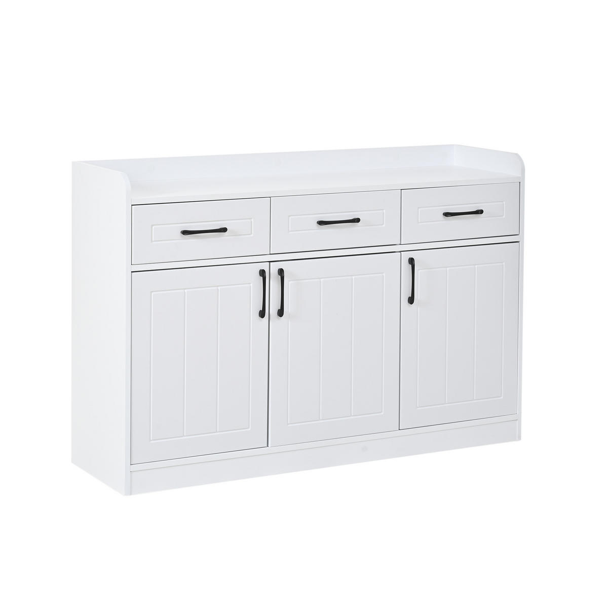 SIDEBOARD Weiß 120/35/80 cm - Weiß, Holzwerkstoff (120/80/35cm) - PANGIVO
