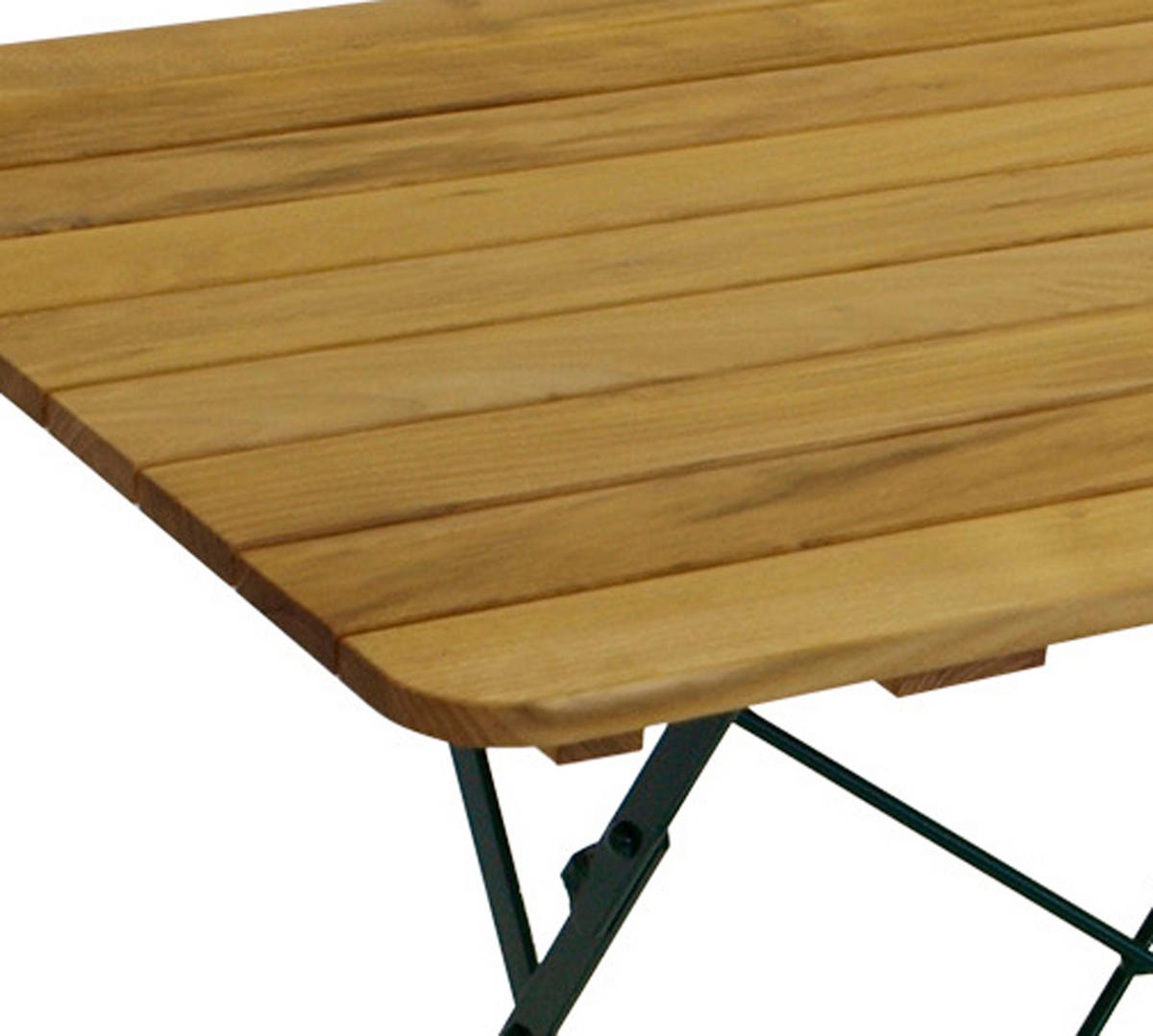 GARTEN-GARNITUR Bad Belzig 5-teilig aus Robinienholz, Stahlgestell Grün - Braun, Holz - TPFGarden