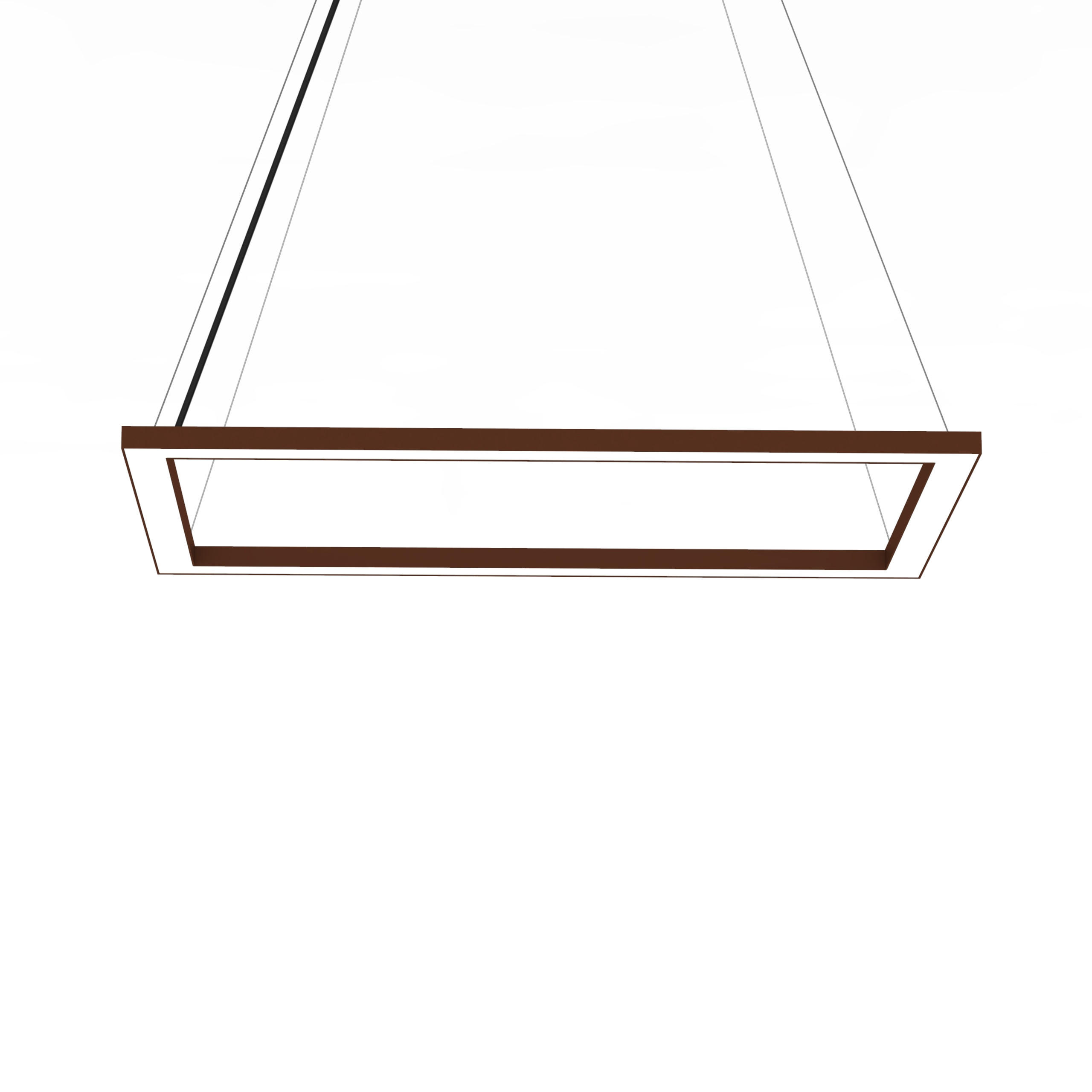 Lumicom Led-Hängeleuchte Dunkelbraun 60x100x40 cm