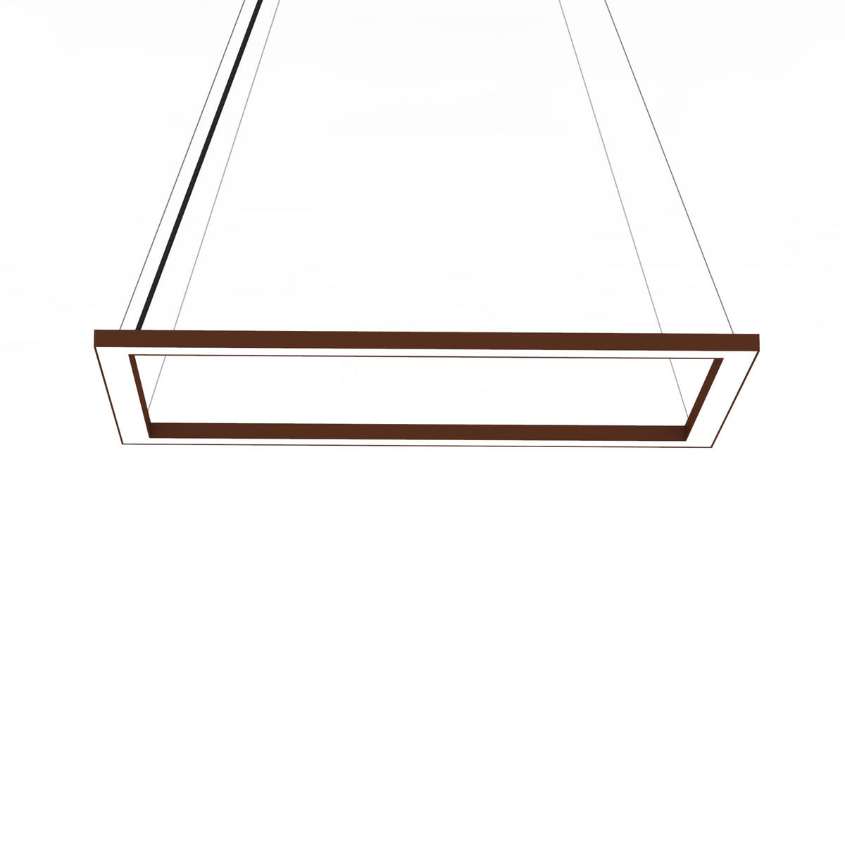 LED-HÄNGELEUCHTE - Dunkelbraun, Metall (40/60/100cm) - Lumicom