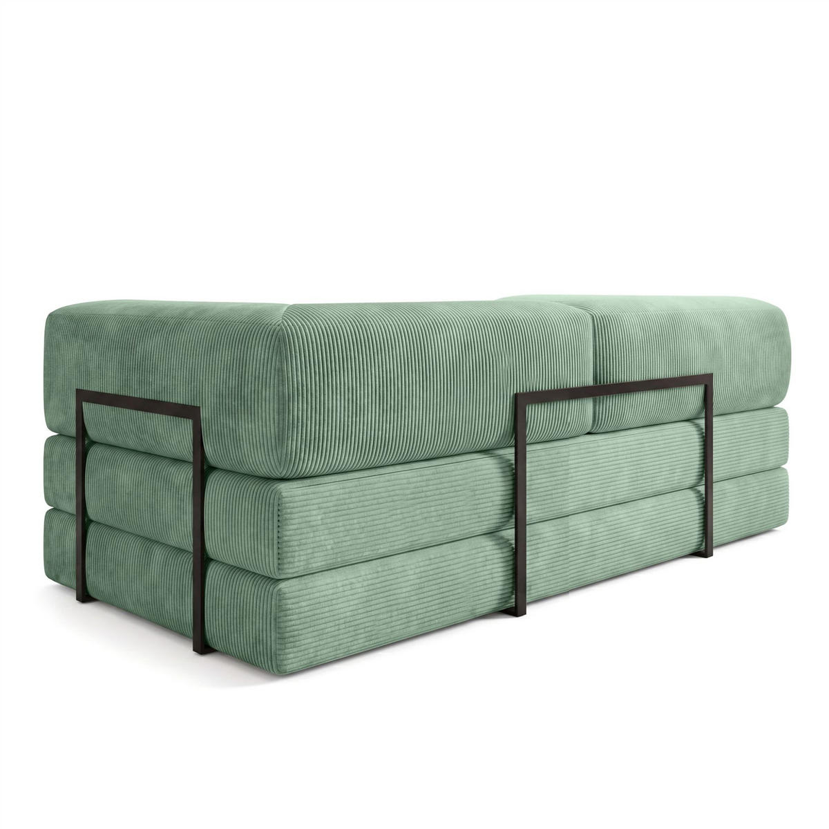 SCHLAFSOFA Danny - Hellgrün, Holzwerkstoff/Textil (200/70/100cm) - Fun Möbel
