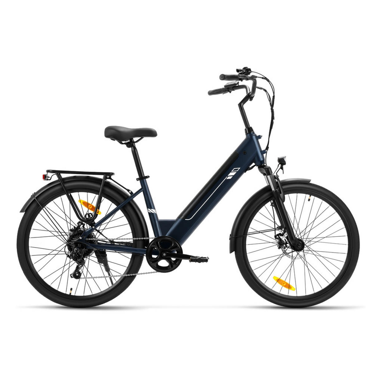 E-BIKE Foride Roamer 2 ST – Kraftvoller Motor, 100 km Reichweite tiefem Durchstieg - Blau, Metall (25cm)