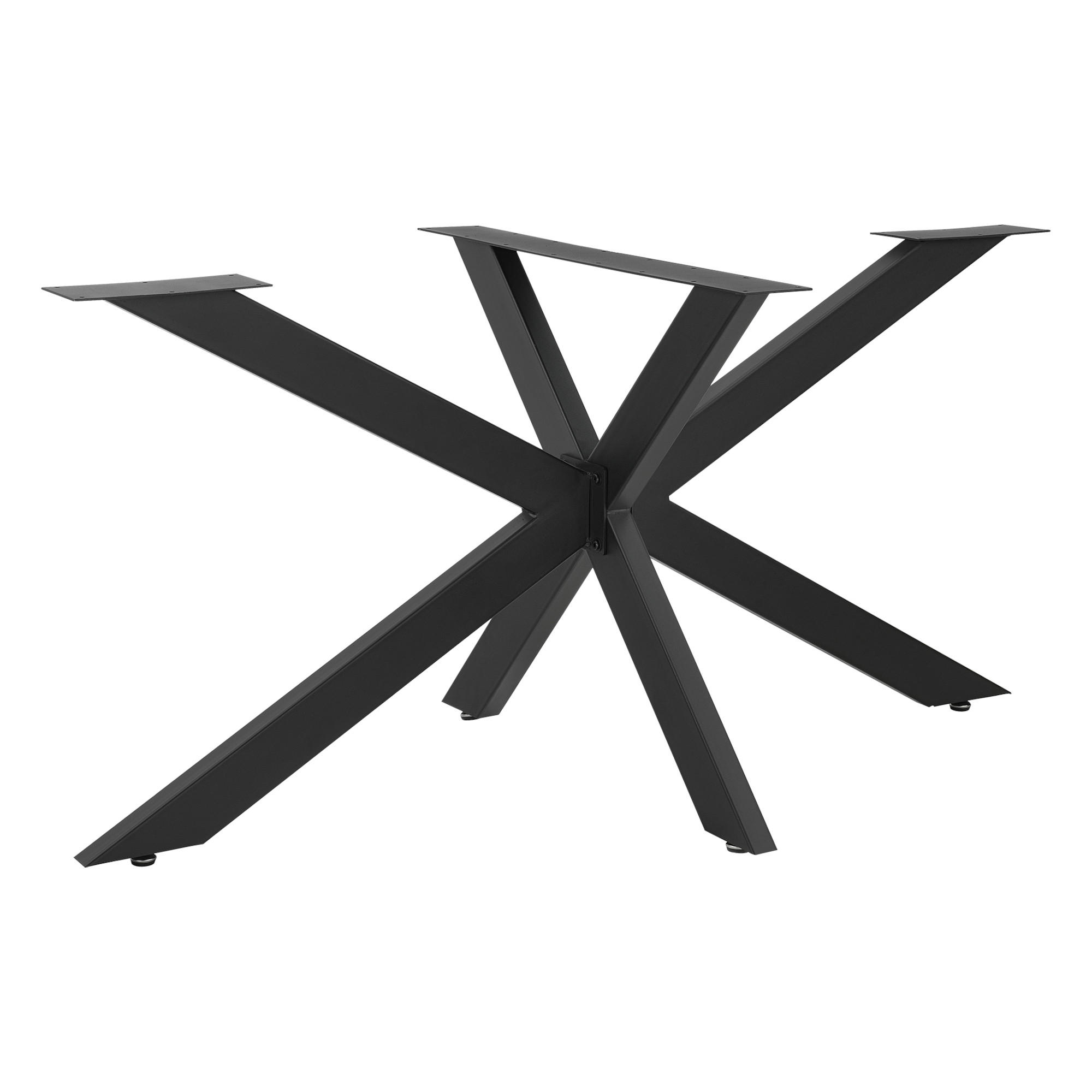 TISCHGESTELL Oberau - Schwarz, Metall (150/71/78cm) - [en.casa]