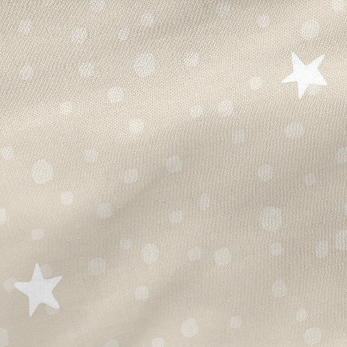 NORDIC-SACK little star 105x200 cm ohne füllung beige - Beige, Textil (105/200cm) - Happy Friday