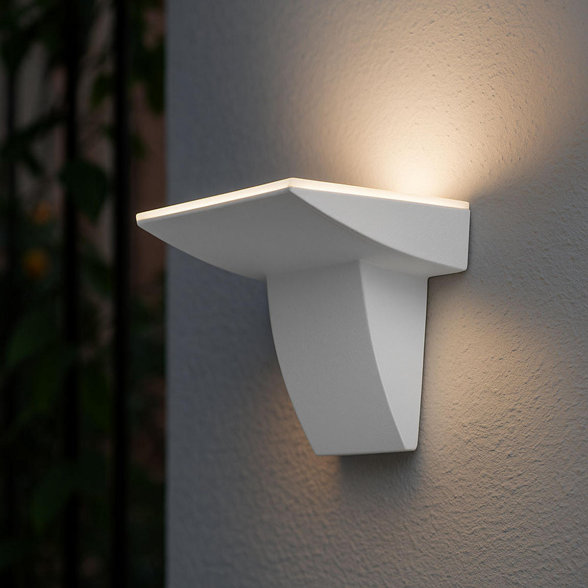 LED AUSSEN-WANDLEUCHTE Fontela Weiß - Weiß, Metall (14/17.5/24cm)