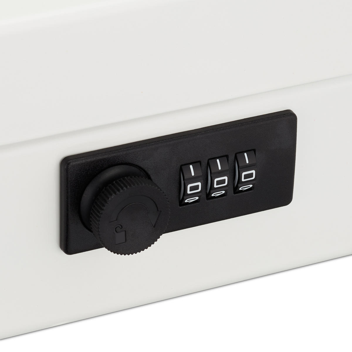 POKLADŇA - biela, kov/plast (20/8.5/17cm) - Relaxdays