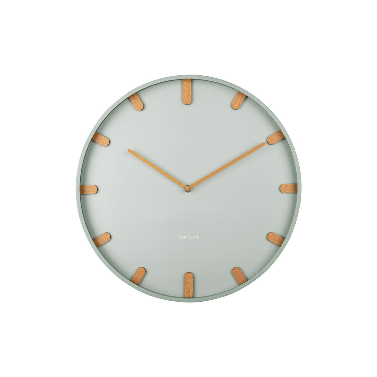 WANDUHR Grace Ø40 cm - Grün, Metall (40/40/4.5cm) - Karlsson