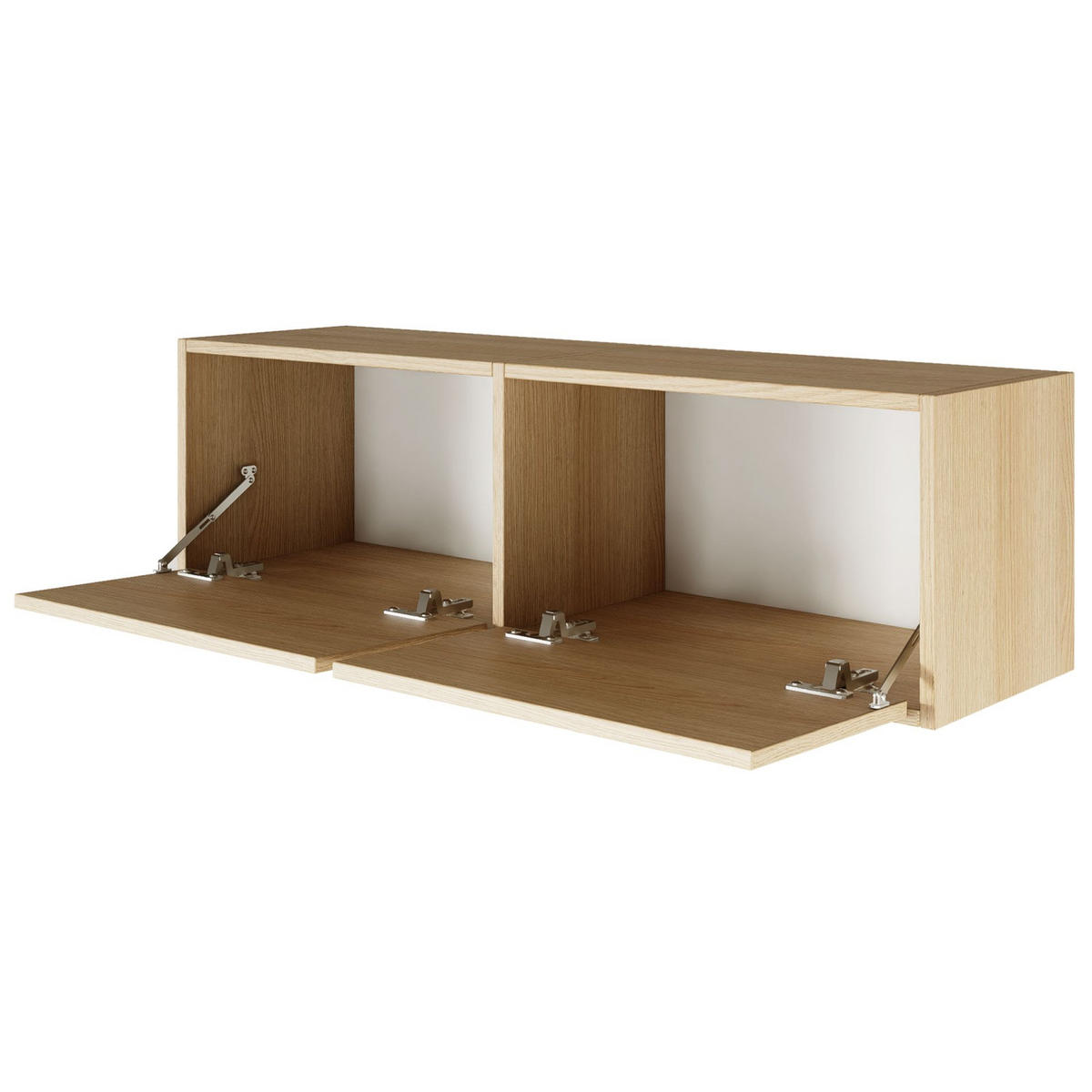 TV-LOWBOARD hängend, 2 Klappen, Eiche, 100 cm - Beige, Holzwerkstoff (100.6/30/30cm) - Selsey