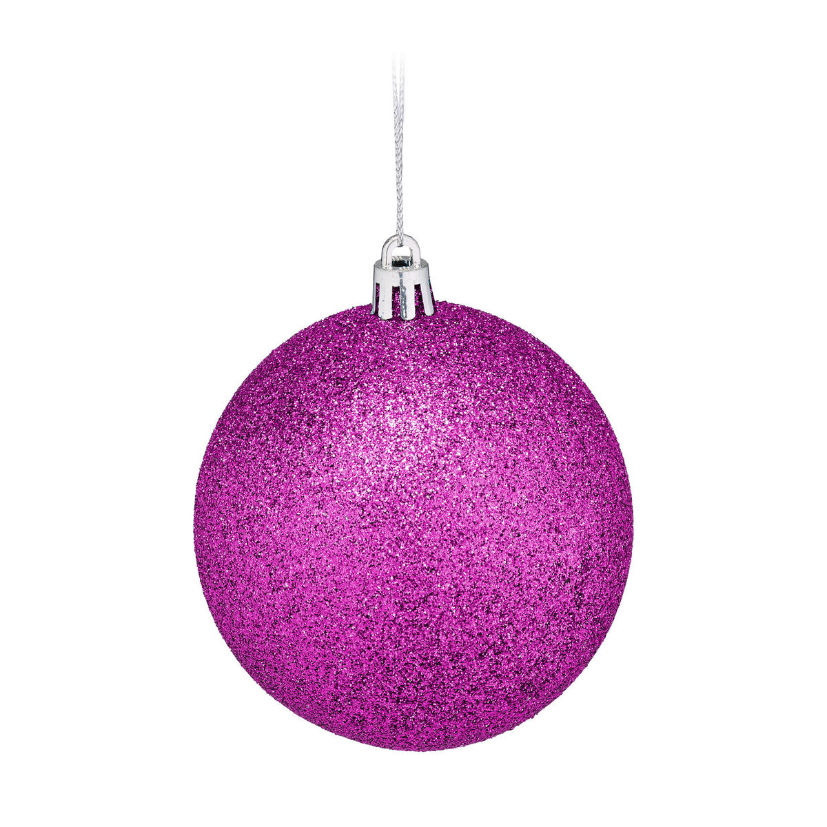 WEIHNACHTSKUGELN-SET 110-tlg. - Pink, Kunststoff (8/9/8cm) - Relaxdays