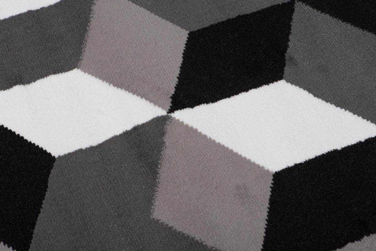 TEPPICH MAYA Dunkelgrau Geometrisch Gitter Figuren 200/300 cm - Dunkelgrau, Textil (200/300cm) - Tapiso