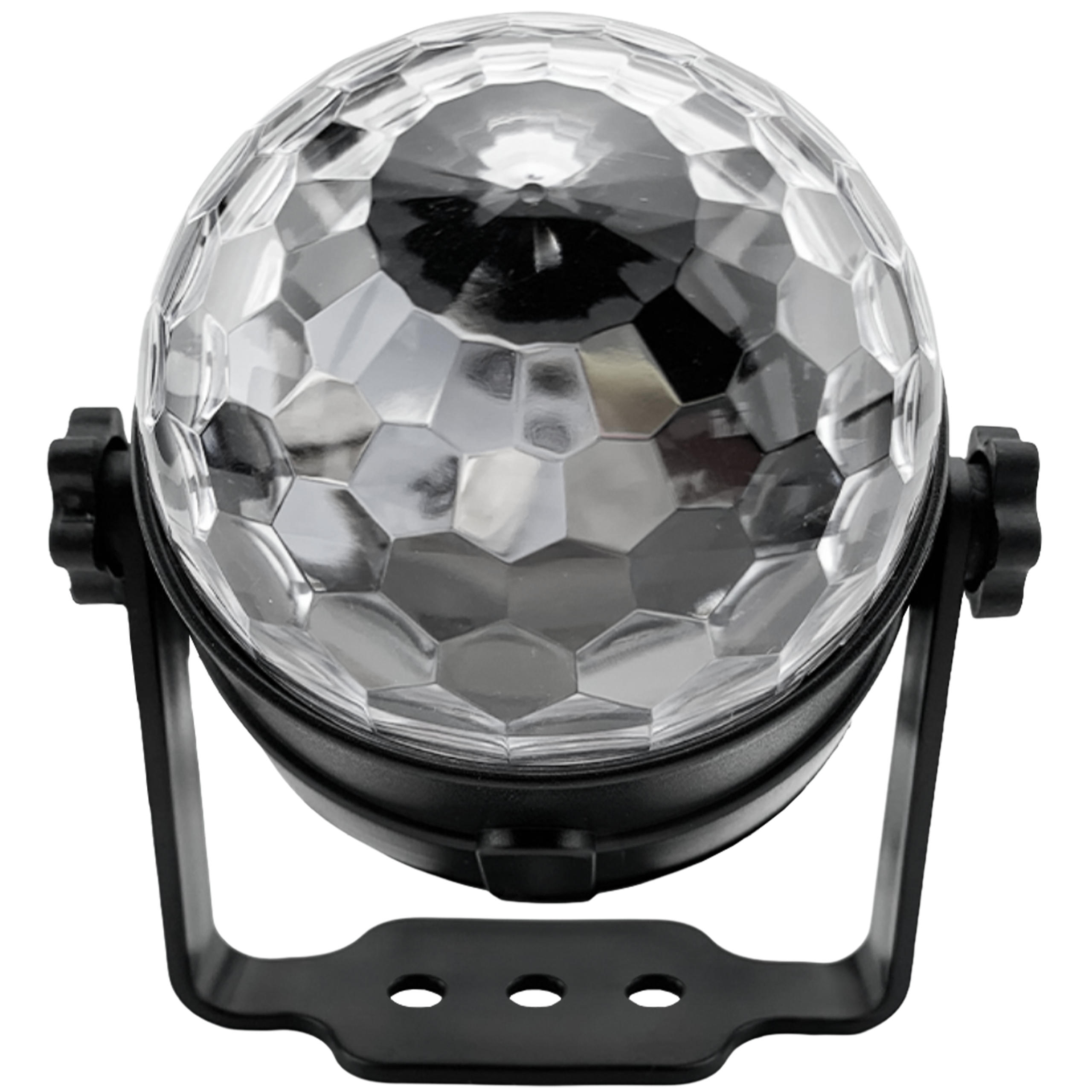 DISCOKUGEL Kinder, Lichteffekte - Schwarz, Kunststoff (10/8/8cm) - KRUMAD