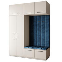 GARDEROBENSCHRANK REMA 180/240/60 cm Modern Garderobe-Set Kaschmir - Kaschmir/Blau, Holzwerkstoff (180/240/60cm) - MASSENO