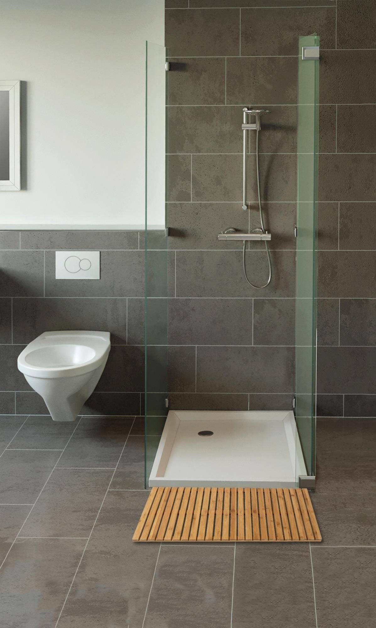 BADEMATTE Bambusa 100/50 cm - Braun, Naturmaterialien (50/100cm)