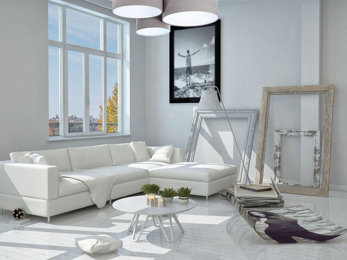 LAMPENSCHIRM Grau 75/34 cm - Weiß, Kunststoff (75/75/34cm) - KUNSTLOFT