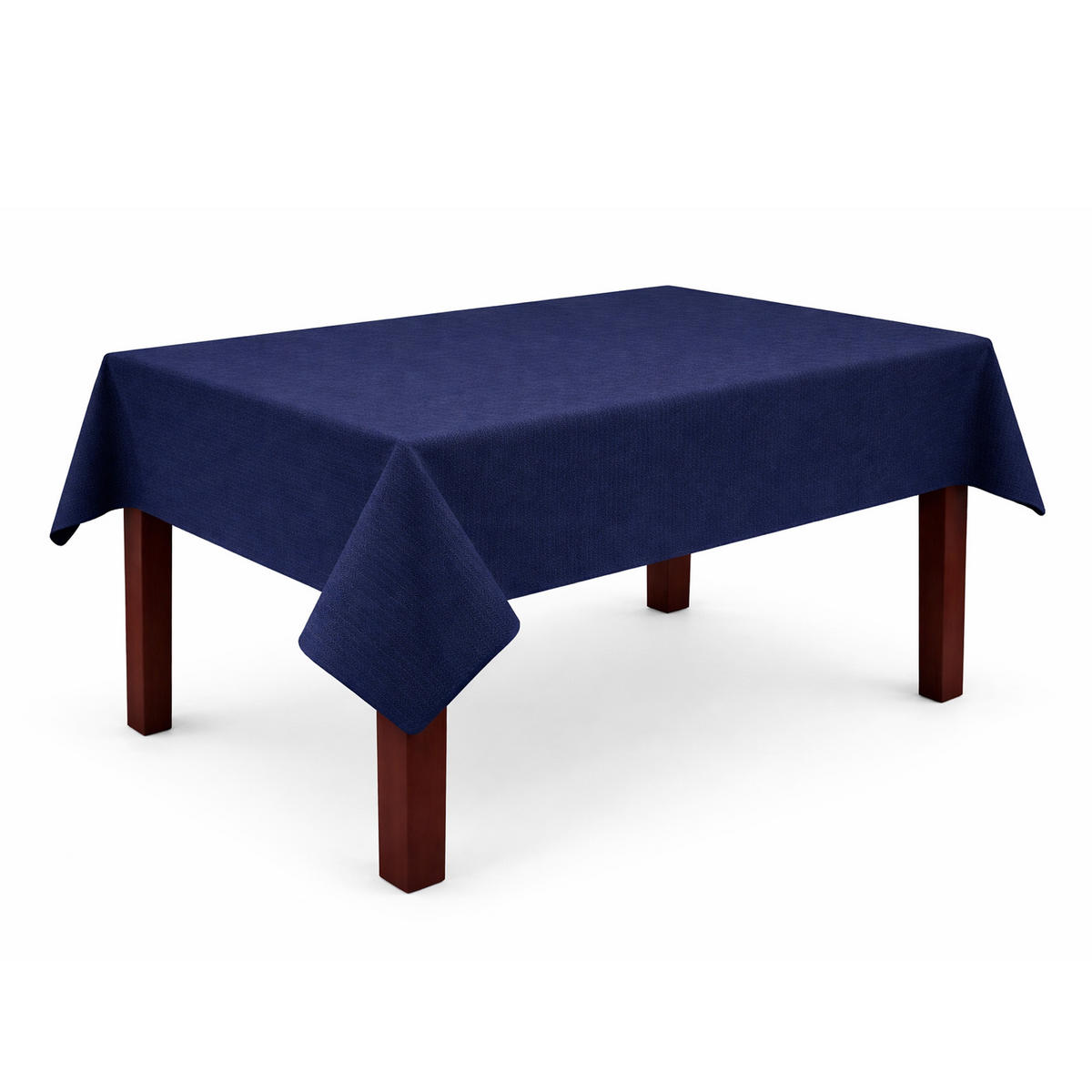 TISCHDECKE Garten Weichschaum 130x160cm - Navy - Dunkelblau, Kunststoff (160/130cm) - Bestlivings
