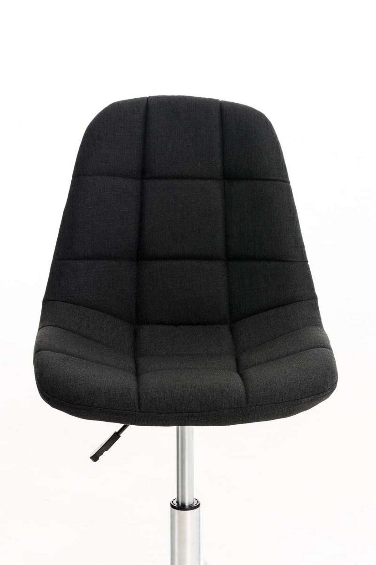 BÜROSTUHL Emily, Stoff Schwarz - Schwarz, Textil/Metall (55/91/55cm) - TPFLiving
