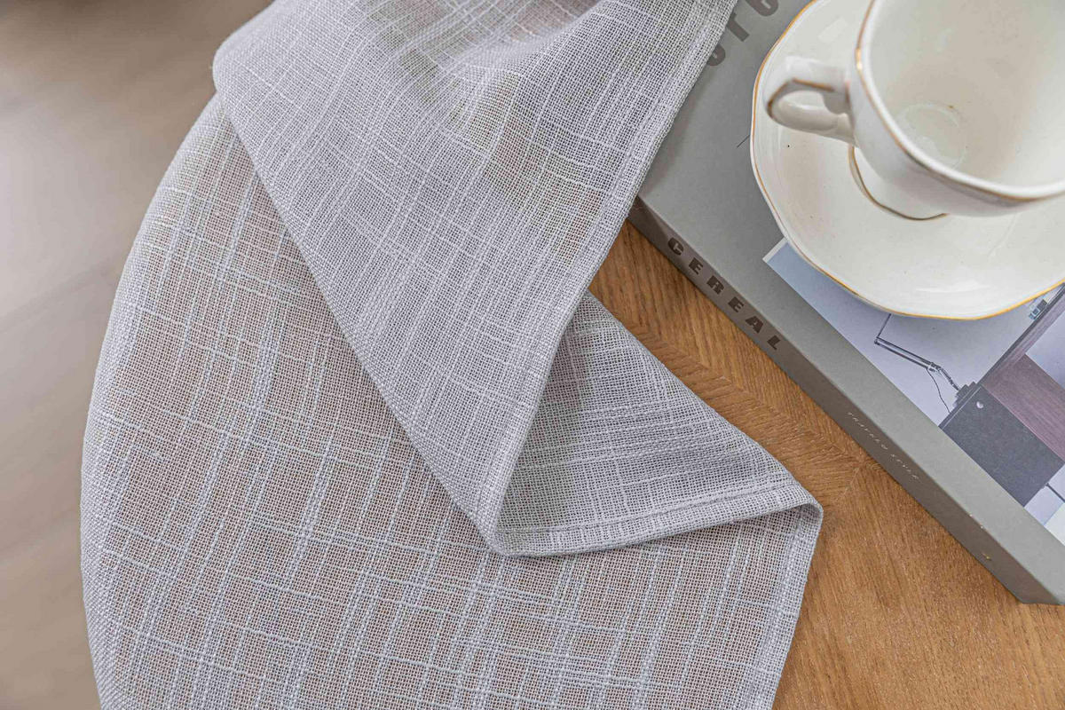 GARDINE SEOUL HxB 245x140 cm Grau - Grau, Textil (140/245cm) - Gardinenbox