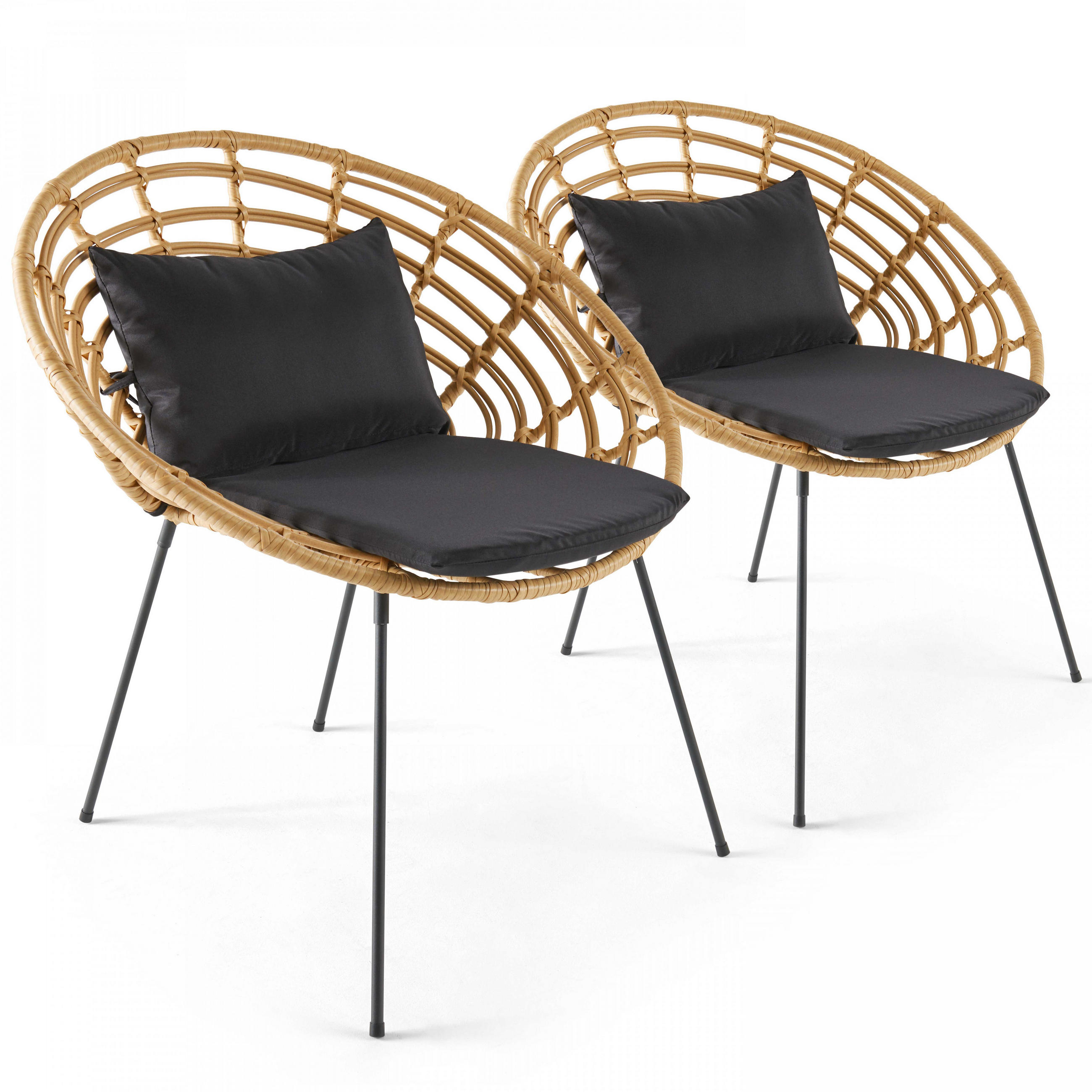 Oviala Gartenstuhl Braun 66x75x72 cm