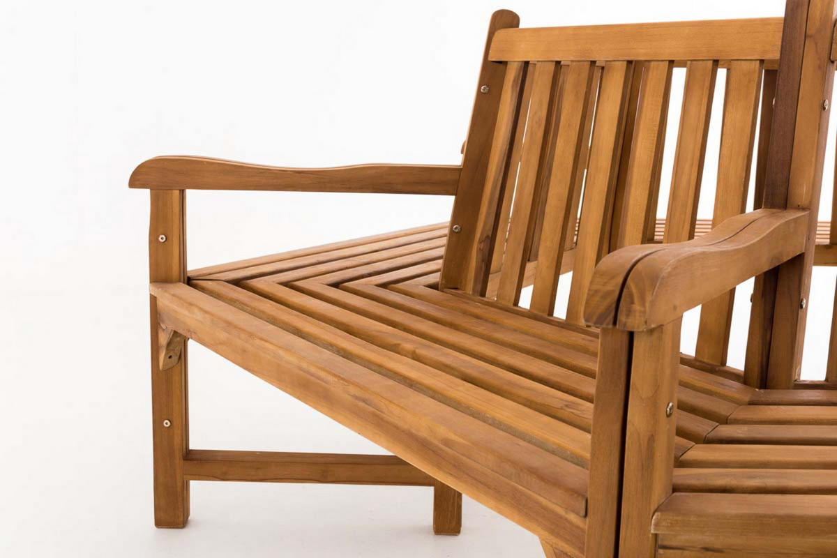 BAUMBANK Sonny mit Armlehnen 250 cm teak - Braun, Holz (250/93/250cm) - TPFGarden