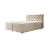 BOXBETT CHESTER 160x200, mit Matratze H3 und Topper, Monolith 02 - Creme, Holz/Textil (140/200cm) - Bedante