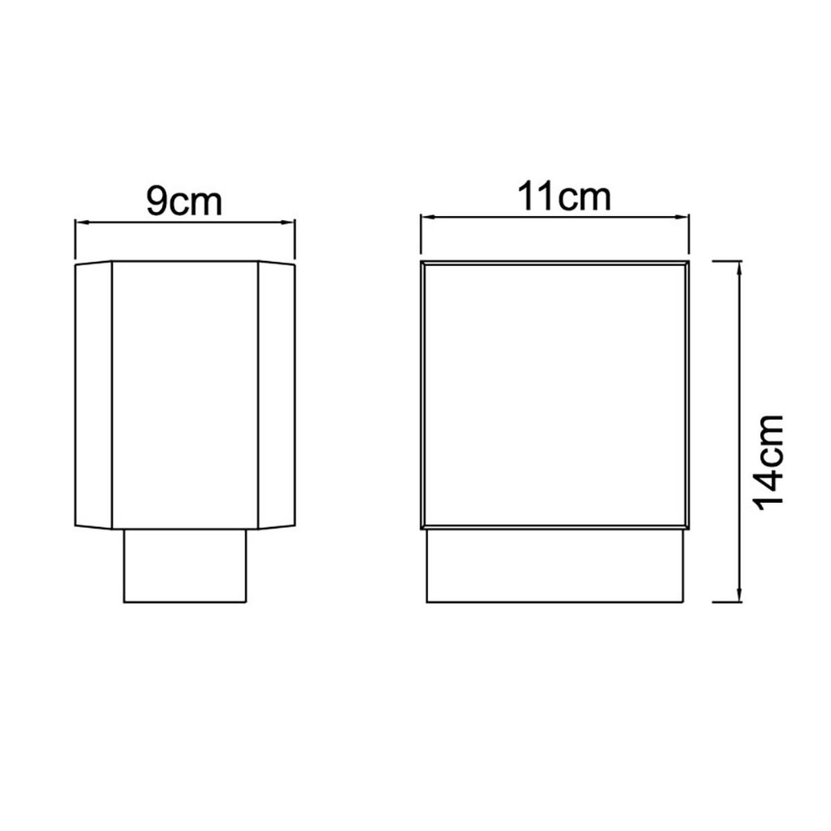 WANDLEUCHTE SLICE LED Aluminium Anthrazit, Up & Down - Anthrazit, Metall (11/9/14cm) - Globo Lighting