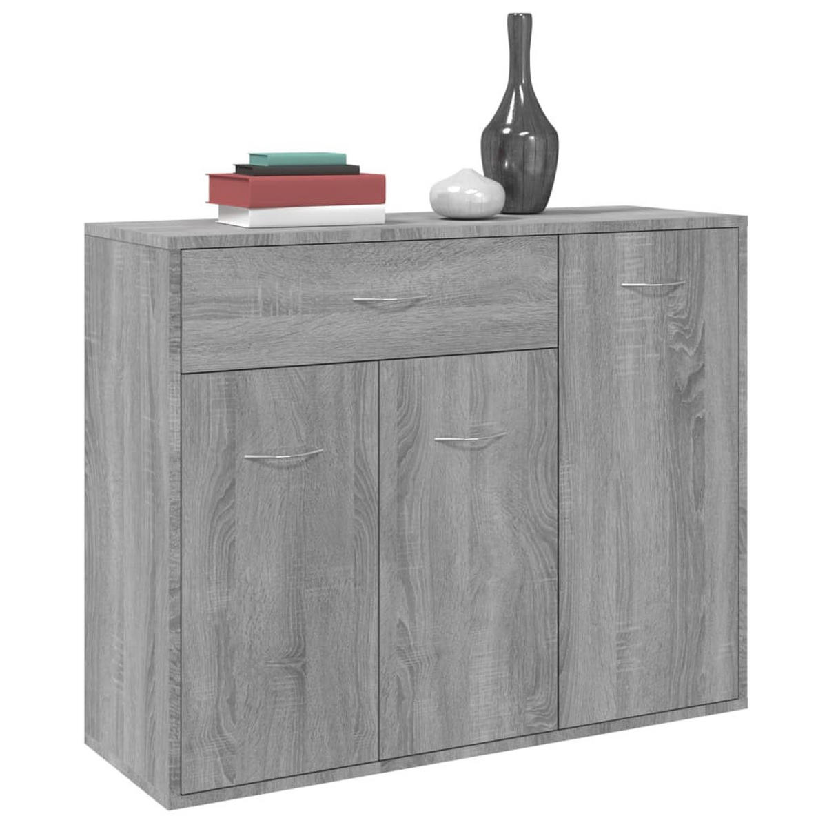 SIDEBOARDS Grau Sonoma 88x30x70 cm Holzwerkstoff - Grau, Holz (88/30/70cm) - ZMH
