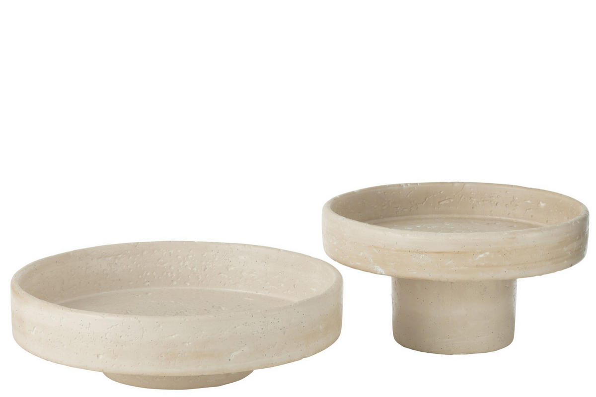 DEKO-OBJEKTE OLINA - Zement - Beige - L - Beige, Stein (33/10cm) - J-Line