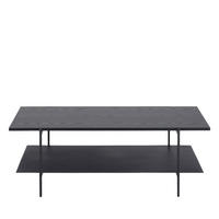 COUCHTISCH aus Holz und Metall - Mysa - Schwarz - Schwarz, Holz (115/60/40cm) - Drawer