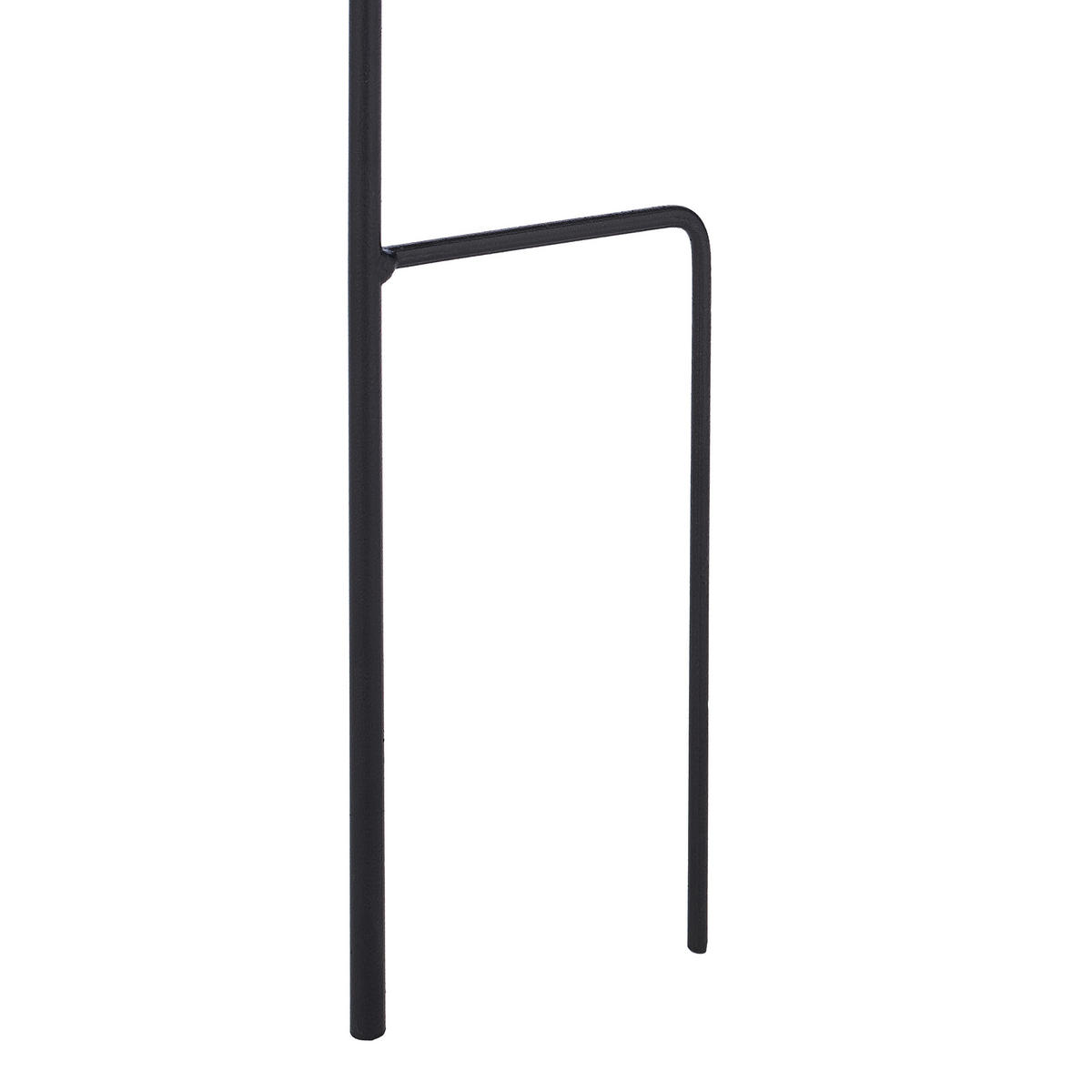 RANKHILFE - Schwarz, Metall (30/147/0.8cm) - Relaxdays