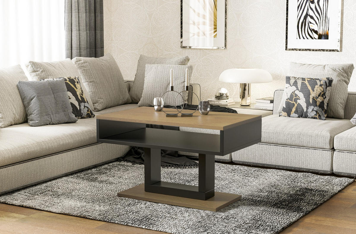 COUCHTISCH Tilo - Eichefarben, Holzwerkstoff (100/60/58cm) - Endo-Moebel
