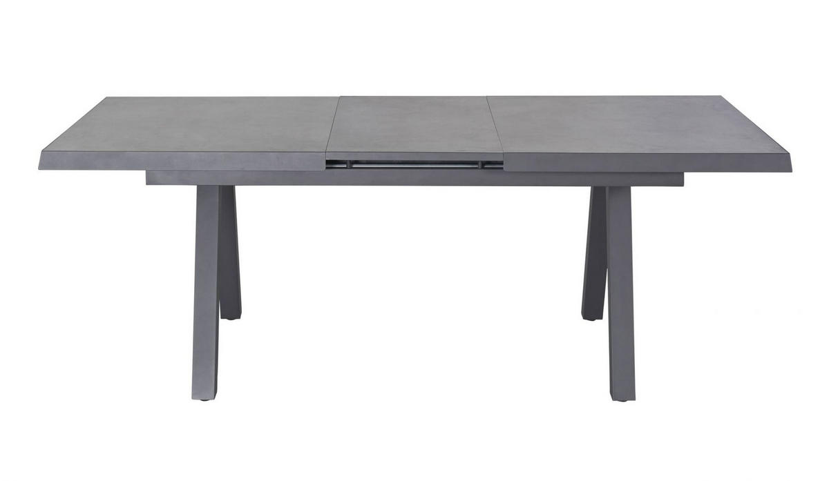 GARTENTISCH Kalifornien 160/210x100x75cm, Keramik, Anthrazit - Anthrazit, Keramik (100/210/75cm) - dasmöbelwerk