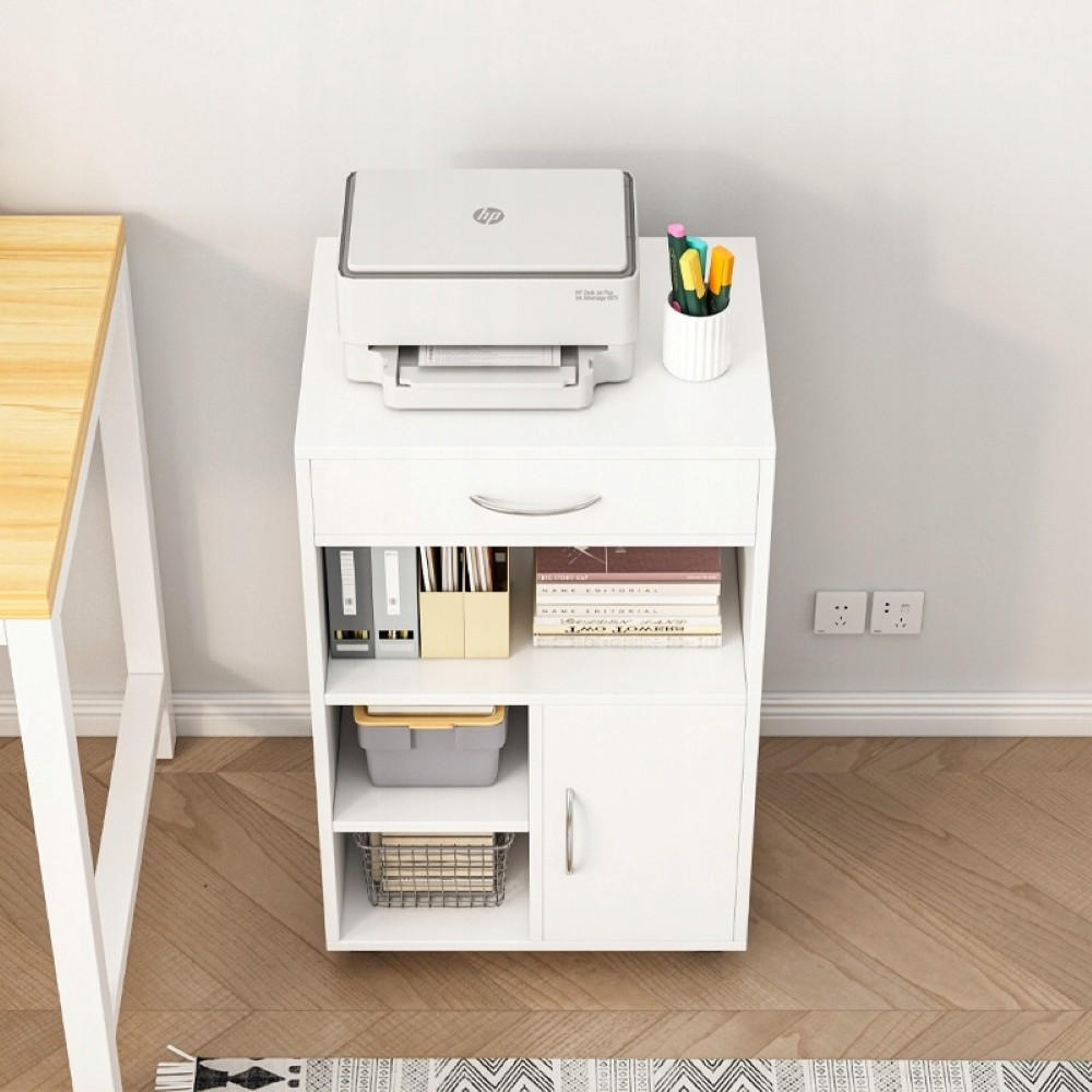 SCHRANK weiß 50/40/75 cm - Weiß, Holzwerkstoff (50/75/40cm)