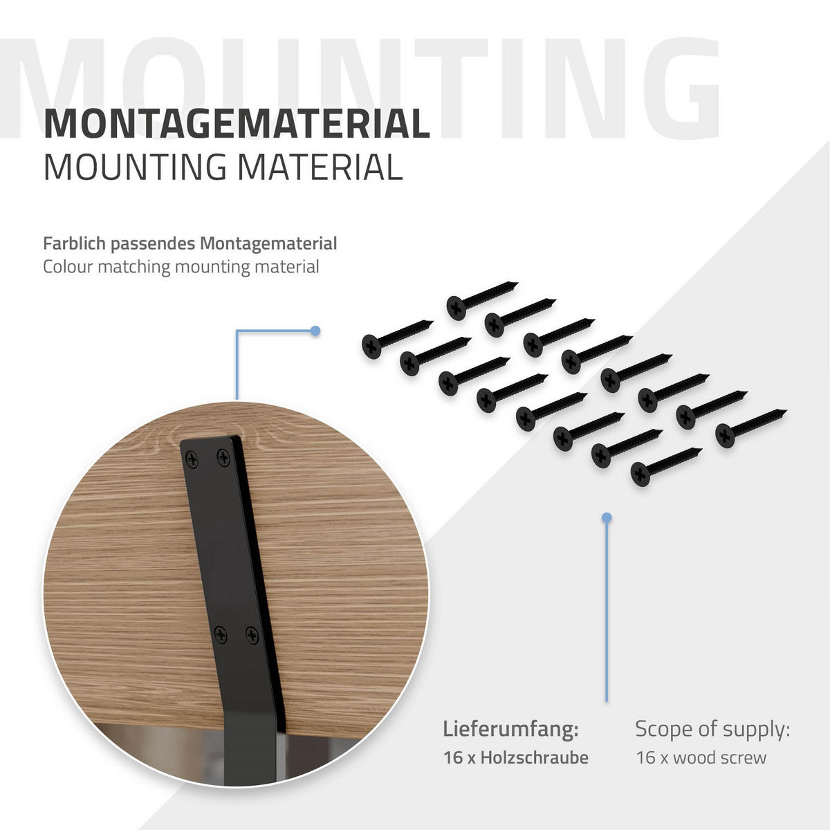 RÜCKENLEHNENHALTERUNG - Schwarz, Metall (5/34.5/10cm) - ML-DESIGN