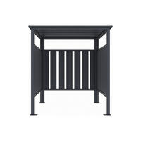 FAHRRADBOX - 170 cm x 196 cm - metall - anthrazitgrau Coperno - Anthrazit, Metall (170/210/196cm) - Vente-Unique