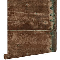 TAPETE Metallplatten 53 cm x 10.05 m - Braun, Papier (53/1000cm) - ESTAhome